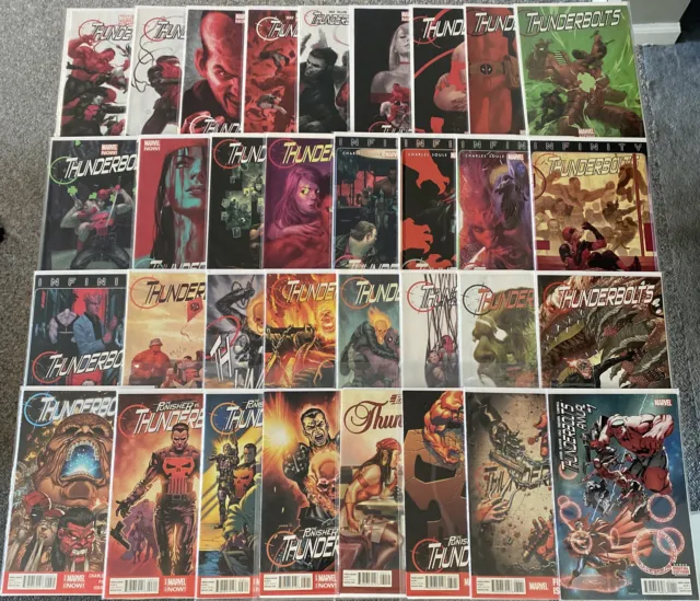 Thunderbolts #1-32 + Annual #1 Marvel Comic Book Full Series Red Hulk Punisher