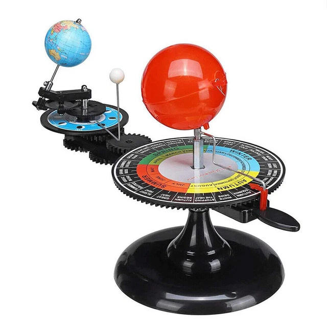 SOLAR SYSTEM GLOBES Sun Earth Moon Orbit Planetarium Model Educational ...
