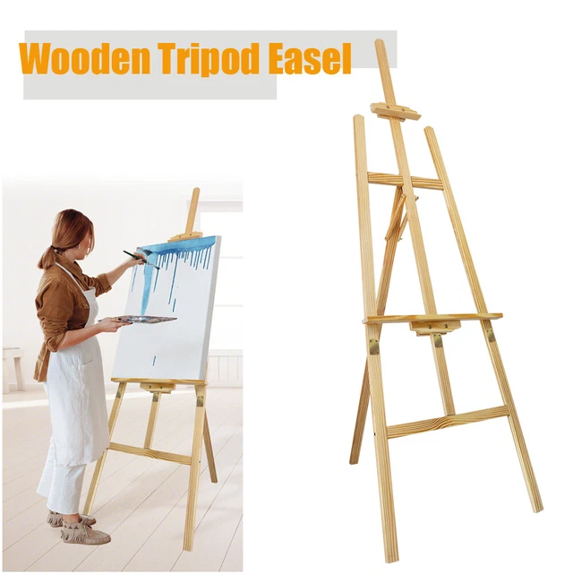 ARTIST EASEL LARGE Tripod Floor Adjustable Display Art Painting Stand 1