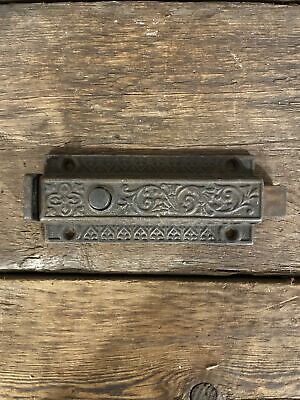 Antique Door Slide Bolt/Deadbolt, Neo Grec, Eastlake, Victorian