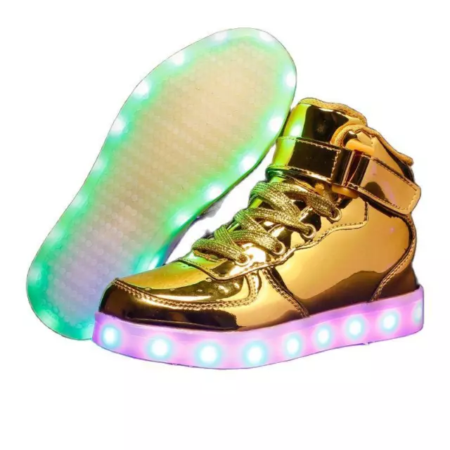 Led Shoes For Kids Usb Charging Light Up Sneakers Adults Boys Girls Glowing Shoe