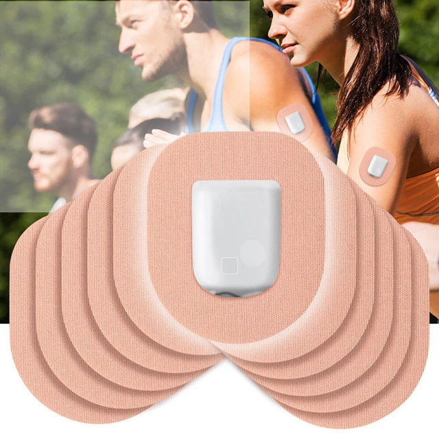 10 Pack CGM Patches Breathable Patches for Insulat Omnipod (Beige) FS2#