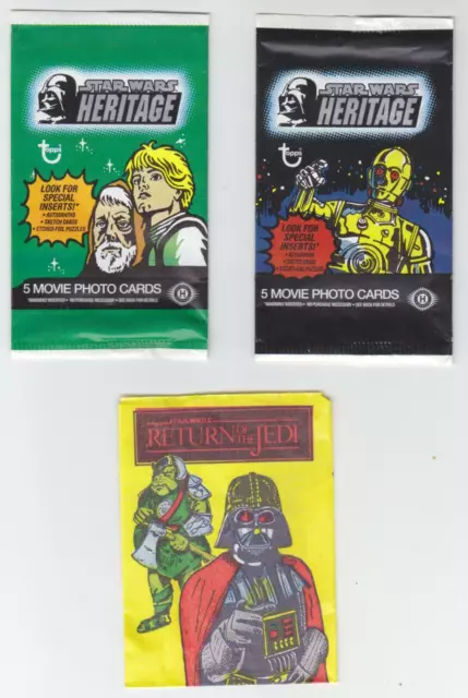 3 Star Wars Collectible Blank Bags
