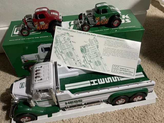 2022 Hess Toy Truck Flatbed With 2 Hot Rods Brand New in Package