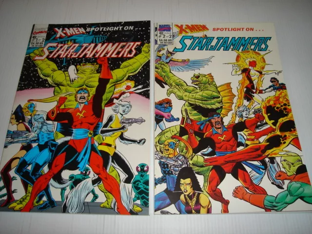 X-Men Spotlight On Starjammers #1+2 Marvel Comic Gn Set (2)