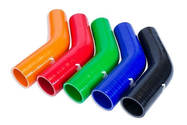 Tuyau Réducteur En Silicone Noir Pour Voiture - Diamètre Intérieur 38-51 Mm, Longueur 78 Mm, -40°C à 250°C