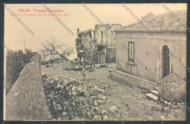 Reggio Calabria Palmi Terremoto cartolina ZB2760