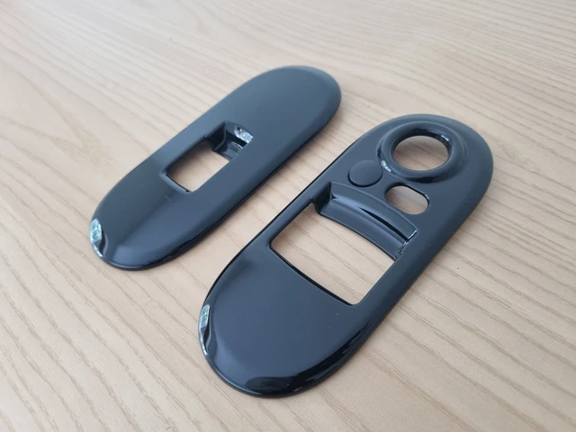 UK SELLER 2 GLOSS BLACK Door Window Switch Covers for MINI Cooper S 3 DOOR F56