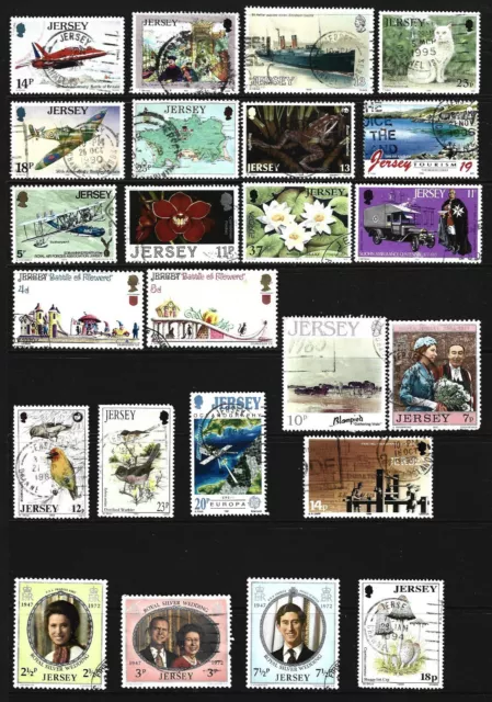 Jersey .. Fabulous collection of used postage stamps .. 12599