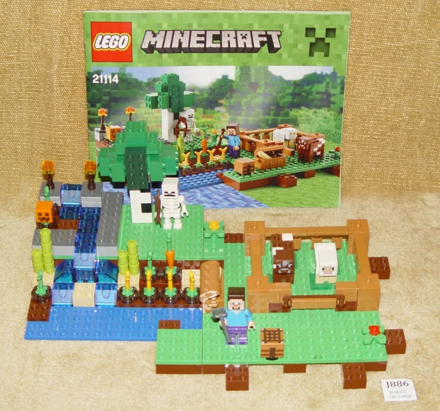 LEGO SETS MINECRAFT 211141 The Farm (2014) 100 w/INSTRUCTIONS, STEVE