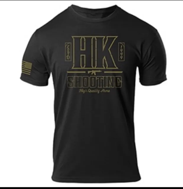 HECKLER & KOCH HK Logo Symbol Men's Black T-shirt XL $19.99 - PicClick