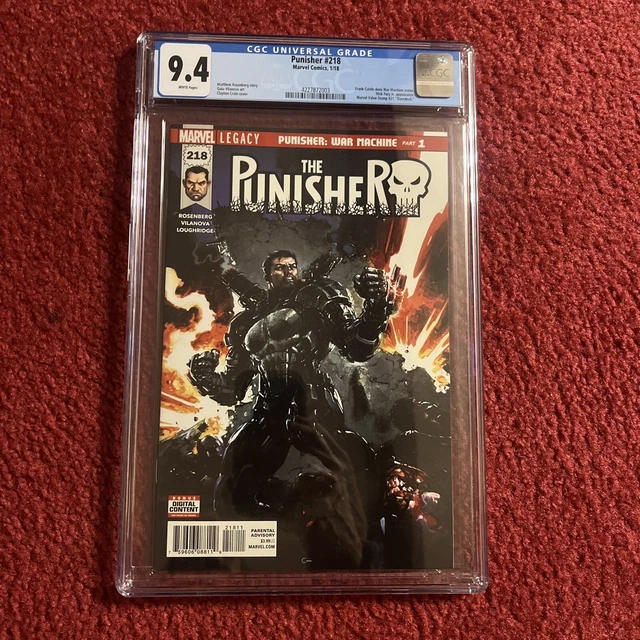 PUNISHER #218 CGC 9.4 | 1st Frank Castle War Machine! | Armor Wars Disney+