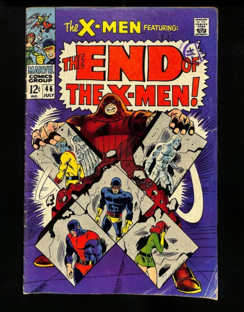 X-Men #46 Juggernaut Appearance! Cyclops! Iceman! Marvel 1968