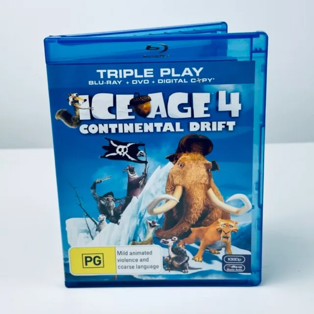Ice Age 4 Continental Drift (Blu-Ray 2012)  Region B Animation Comedy VGC