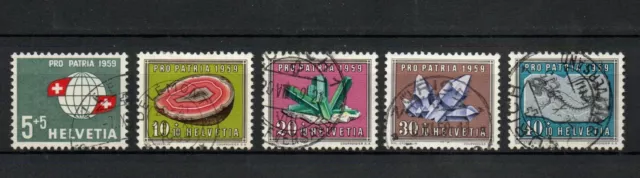 Schweiz MiNr. 674 - 678 Pro Patria“ gestempelt