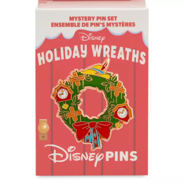 Disney Pins Holiday Christmas Wreaths Mystery Pin - Pinocchio