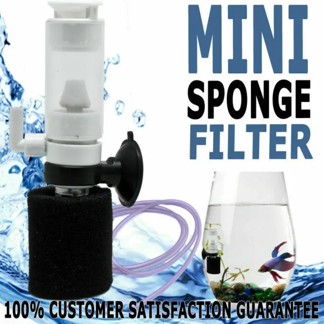Mini Biological Sponge Filter Fish Tank Bowl Small Aquarium Sponge Water A