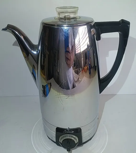 Vintage SUNBEAM Deluxe AP-20 Automatic Percolator 10 Cup Coffee Maker