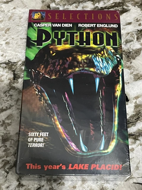 PYTHON VHS 2001 Casper Van Dien Robert Englund Sealed Horror Watermarks ...