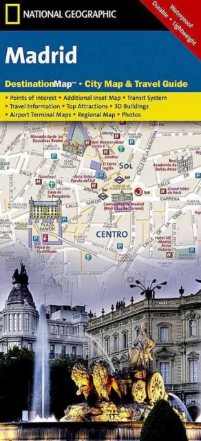 Madrid: Destination City Maps by National Geographic Maps (English) Folded Book