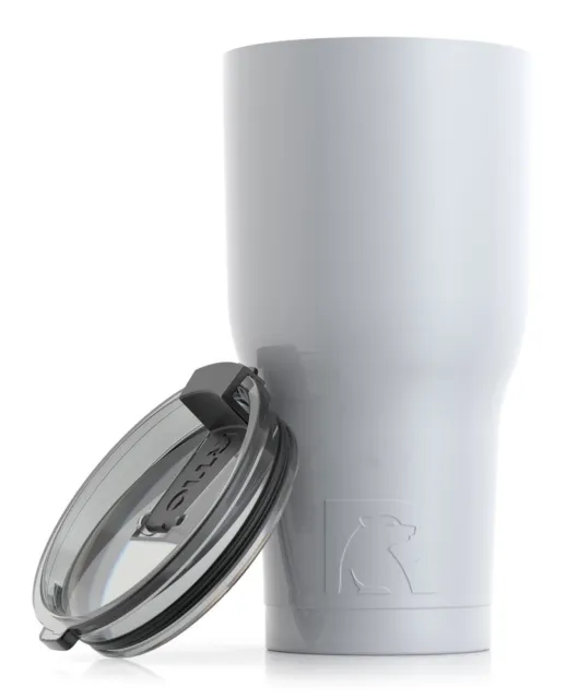 NEW RTIC 30 oz Tumbler Hot Cold Double Wall Vacuum Insulated 30oz WHITE 3