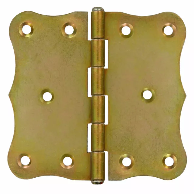 Charnières de Porte Ruban Rétro 104 x 104 X 2 MM Jaune Galvanisé