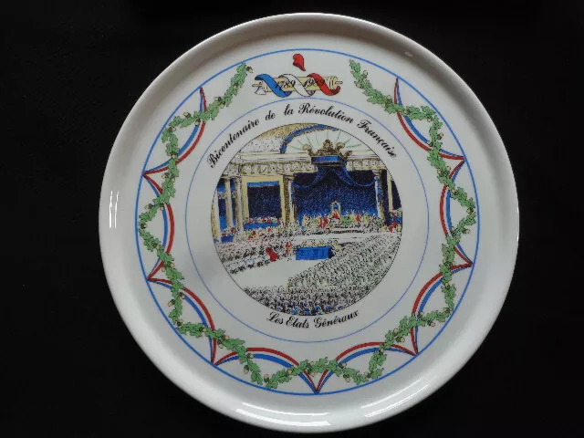 plat porcelaine collction révolution française Apilco Bernadette Frappier