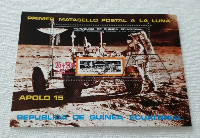 Äquatorialguinea - Michel Block-Nr. 1 - Raumfahrt Apollo 15 - 1972 gestempelt
