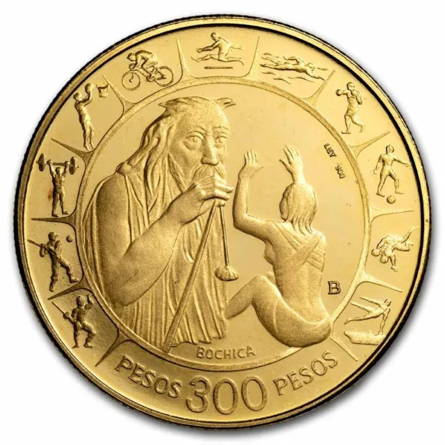 1971-B COLOMBIA GOLD 300 Pesos Pan Am Games Proof $1,154.42 - PicClick