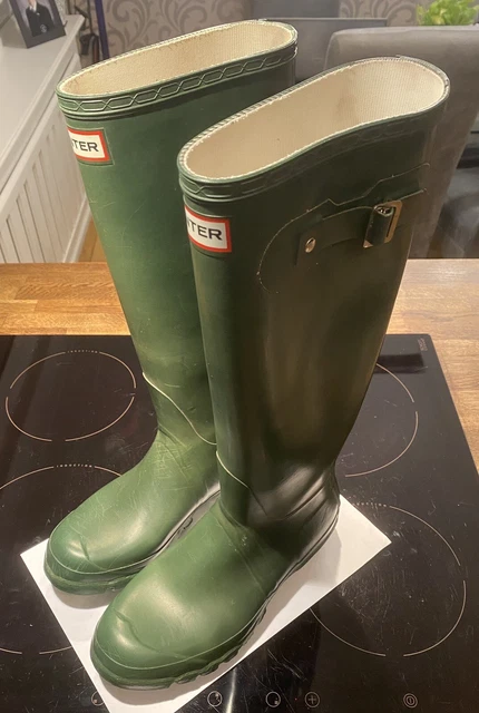 Green hunter sales wellies size 6