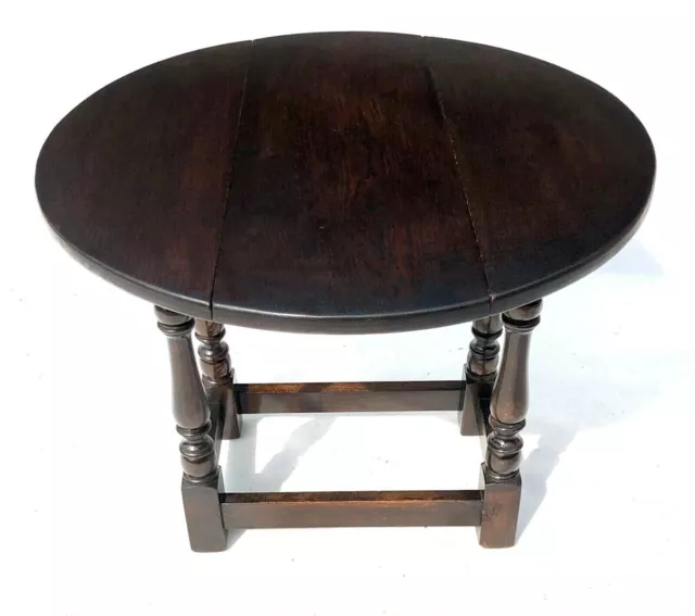 SOLID Oak Drop Turn Top Leaf Occasional / Coffee Tables : Antique Georgian Style