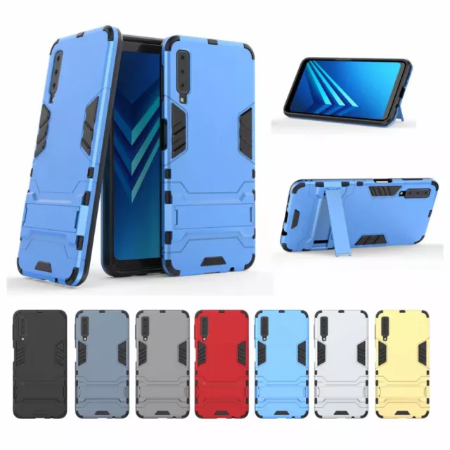 Funda Carcasa Hybrid Iron Man Para Samsung Galaxy A70 6.7" Resistente Soporte