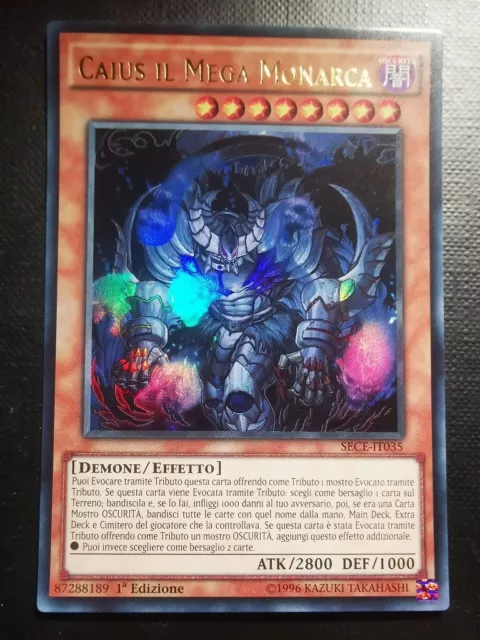 Yugioh SECE-IT035 Caius lL Mega Monarca Ultra Rare NM/M 1st Edition