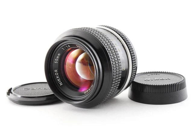 [Near Mint] Nikon Nikkor Ai 50mm f/1.4 Standard MF Prime Lens w/caps From Japan