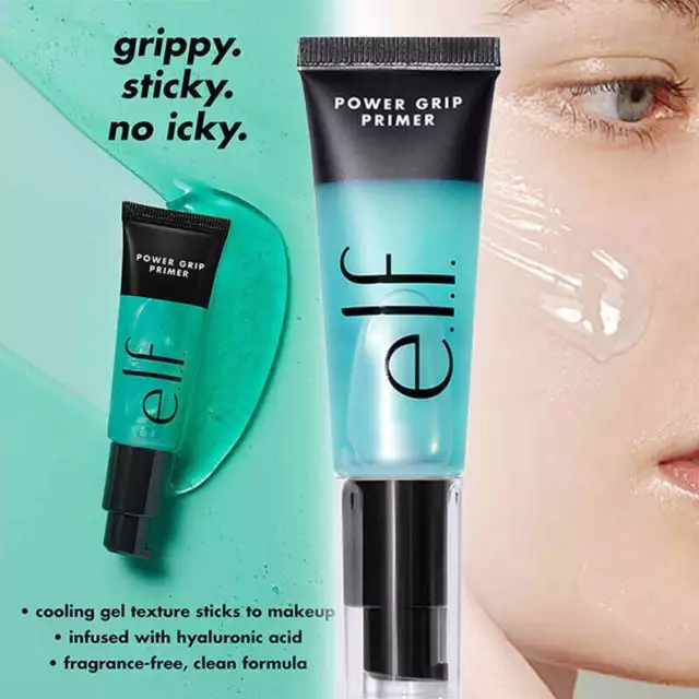 24ml E.l.f. Power Grip Primer, Gel-Based & Hydrating Face Primer Cream Face Care