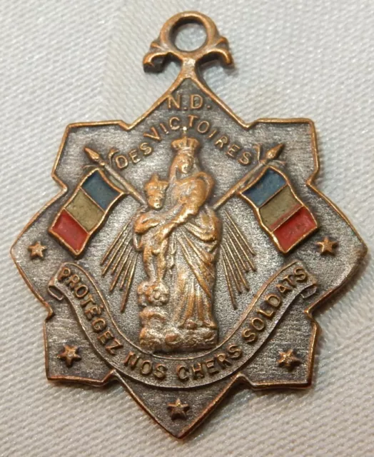 Ww1 1914 French Medal Nd Des Victoires Soldiers World War I Military Medallion