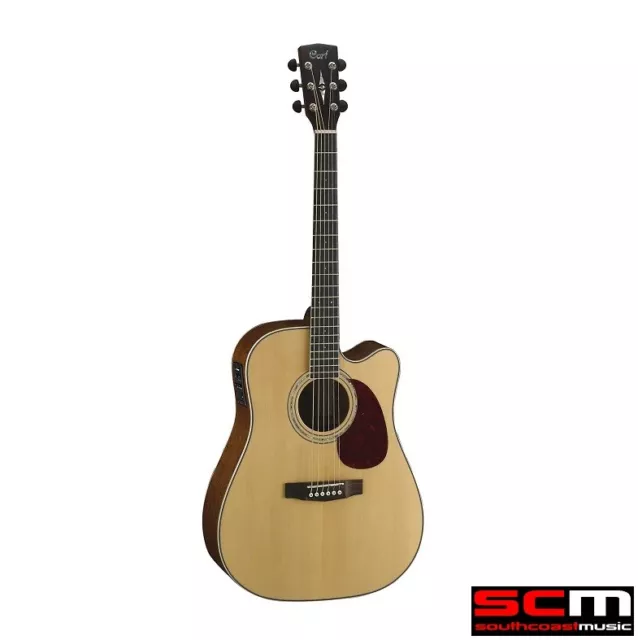 Cort MR-710F Solid Spruce Top Dreadnought Acoustic Electric Guitar with Cutaway