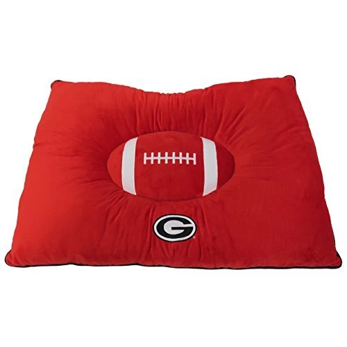 Pets First Collegiate Pet Accessories, Dog Bed, Georgia Bulldogs, 30 x 20 x 4 in