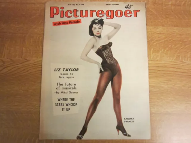 May 24th 1958, PICTUREGOER, Sandra Francis, Liz Taylor, Mitzi Gaynor, Doris Day.