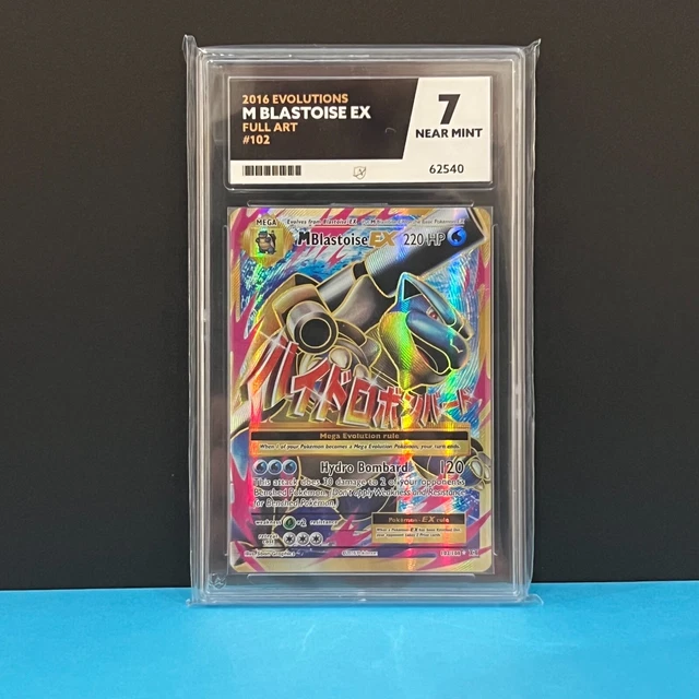ACE 7 2016 M Blastoise EX Full Art Pokemon Card XY Evolutions 102/108 Near Mint