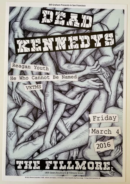 Dead Kennedys Concert Poster 2016 F-1396 Fillmore