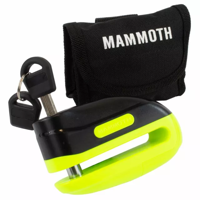 Mammoth Security Rogue Disc Lock 10Mm Steel Pin Yellow