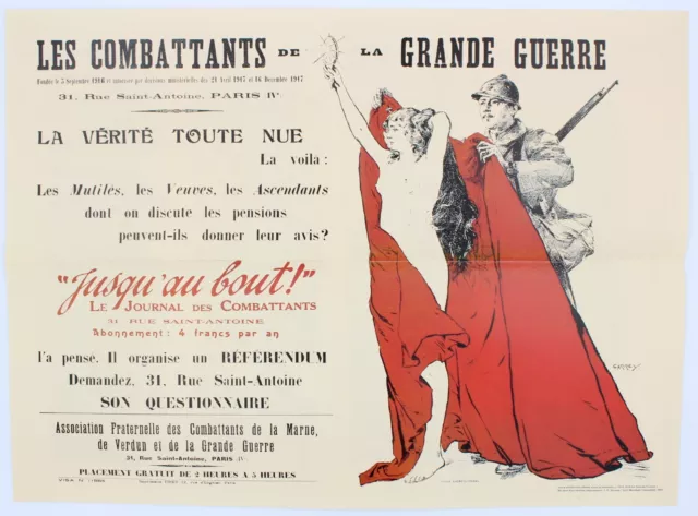 Affiche 14-18 - LES COMBATTANTS DE LA GRANDE GUERRE - ARTILLERIE