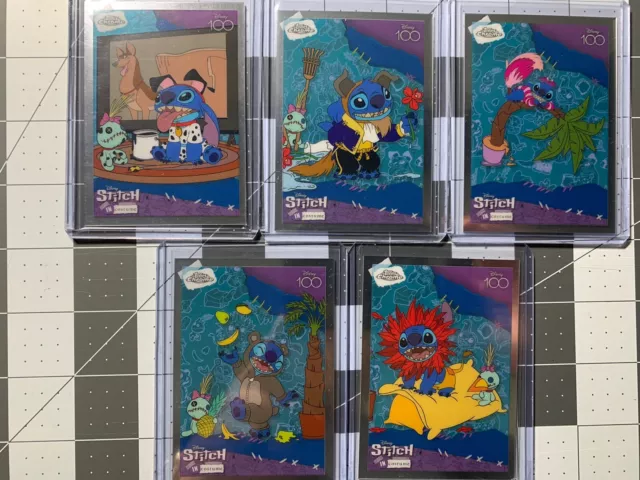 2023 Topps Chrome Disney 100 Stitch In Costume LOT