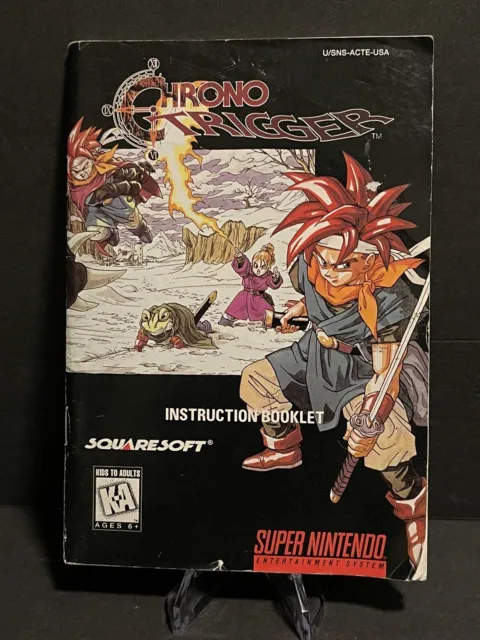 Super Nintendo SNES Chrono Trigger Original Manual Only *Authentic* *No Game*