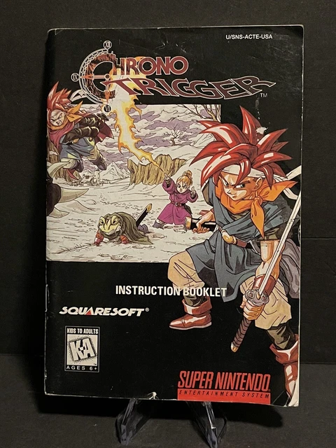 Super Nintendo SNES Chrono Trigger Original Manual Only *Authentic* *No Game*