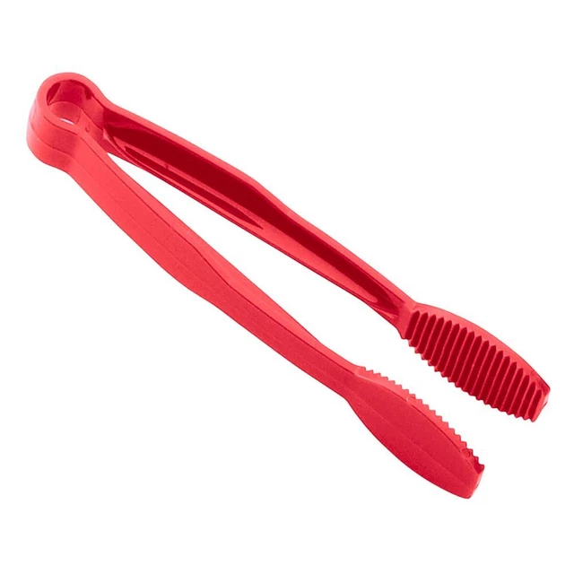 Cambro TG6404 Lugano Red 6" Flat Grip Tong