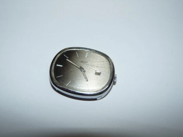 Montre Mécanique Manuelle JISOP Vintage Années 70 - Cadran Doré, Acier Inox, Style Rétro Casual !