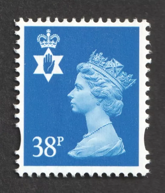 SG NI83. 38p ultramarine N. Ireland UM Machin Regional Definitive. 2 Bands Photo