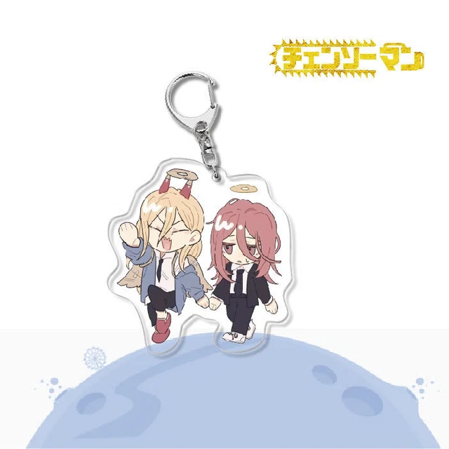CHAINSAW MAN POCHITA Makima Power Denji Acrylic Keychain Key Ring Race